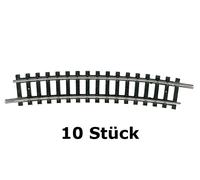T14917 (N) Voie Minitrix Rail courbe 15 ° 329 mm 10 pc(s)