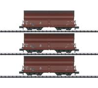 3 wagons trémies type Kkt-62, à bogies, DB, Ep III - MINITRIX 18270 - N 1/160
