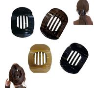 Minivana Hair Clips,No Crease Flat Hair Clips,Solid Color Acrylic Flat Barrettes and Strong-Hold Claw Clips,Simple Elegant Duckbill Hair Clip,Non-slip,French,For Thick and Thin Hair,for Women (#C)