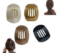 Minivana Hair Clips,No Crease Flat Hair Clips,Solid Color Acrylic Flat Barrettes and Strong-Hold Claw Clips,Simple Elegant Duckbill Hair Clip,Non-slip,French,For Thick and Thin Hair,for Women (#D)