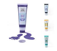 Miniwerk Peinture bio violette avec embout éponge en matières premières naturelles, sans substances nocives comme la peinture au doigt, empreintes de bébé - Souvenir et décoration pour chambre de bébé