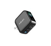 MINIX Chargeur USB c 100w, 3 Port GaN Charger with Smart Display and Touch Control, Powerful 100W Fast Charging for MacBook Pro, iPhone 17/16 Series, Samsung Galaxy, Pixel, Laptop, and More