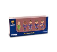 MINIX COLLECTIBLE FIGURINES - Lot de 5 joueurs de football de 7 cm - Une Marvel miniature pour tous les amateurs de football. FC Barcelone, Araujo, TER Stegen, GAVI, Pedri, Lewandowski, 7 cm