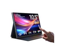 MINIX Écran tactile portable de 10,5" IPS pour ordinateur portable - Large vision de 178° - Double haut-parleurs intégrés - Faible lumière bleue/HDR - Écran externe avec coque intelligente pour Mac