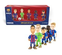 Minix - FC Barcelone - Pack de 5 - Figurine à Collectionner 7cm - Lewandowski/Ter Stegen/Pedri/Ansu Fati/De Jong