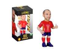 MINIX - Football Legends - Coupe du Monde des Légendes #135 - Espagne - Iniesta - Figurine à Collectionner 12 cm