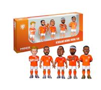 MINIX - Football Stars - Coupe du Monde - Pack - Pays-Bas - 5 Figurines - Figurine à Collectionner 7 cm (Van Dijk, Depay, De Jong, Gakpo, Dumfries)