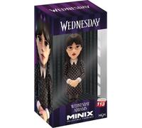 MINIX, Mercredi Figurine Addams de la série Mercredi en PVC 12 cm, Noir