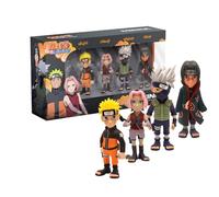 MINIX - Naruto Shippuden - Pack de 4 - Figurine à Collectionner 7cm (Naruto, Kakashi, Itachi, Sakura)