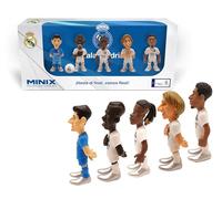 MINIX - Real Madrid - Pack de 5 - Figurine à Collectionner 7cm - (Courtois, Camavinga, Modric, Vinicius, Bellingham)
