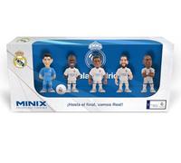 MINIX - Real Madrid - Pack de 5 - Figurines à Collectionner 7cm - B (Courtois/Vinicius/Bellingham/Carvajal/Mbappé)