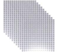 Minizfigs Plaques de construction de 12,7 x 12,7 cm pour briques Lego - Plaque de base de 40,6 x 40,6 cm compatible avec les ensembles Lego, Classic, Creator et grandes marques - Dessus et bas