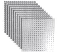 Minizfigs Plaques de construction de 12,7 x 12,7 cm pour briques Lego - Plaque de base de 40,6 x 40,6 cm compatible avec les ensembles Lego, Classic, Creator et grandes marques - Dessus et bas