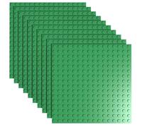 Minizfigs Plaques de construction de 12,7 x 12,7 cm pour briques Lego - Plaque de base de 40,6 x 40,6 cm compatible avec les ensembles Lego, Classic, Creator et grandes marques - Dessus et bas
