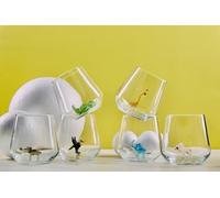 Minizoo Paris Verre à Eau | Gobelets | Lot de 6 | 345cc | Série de Safari | Fête | Cadeaux de Noël | Figurines en Verre de Murano pour la décoration intérieur