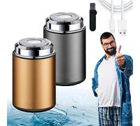 Minizor, Sopami Mini Electric Shaver, Sopami Mini Portable Electric Shaver, Sopami Mini Shaver for Women Men, Usb Rechargeable Waterproof Electric Razor (2pcs-b)