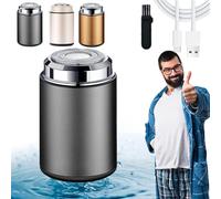 Minizor, Sopami Mini Electric Shaver, Sopami Mini Portable Electric Shaver, Sopami Mini Shaver for Women Men, Usb Rechargeable Waterproof Electric Razor (Silver)