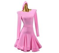 MINKATE Tenue de Danse de Salon pour Femmes Robe de Spectacle de Danse Latine Classique Costumes de Tango Jupe Cha Cha pour Samba,A,S