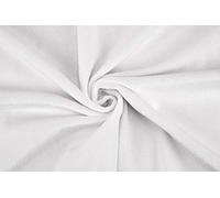 Minkee (tissu peluche microfibre) au metre - 1,5 mm SuperSoft SHORTY - 0,5 m couleur blanc