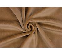 Minkee (tissu peluche microfibre) au metre - 1,5 mm SuperSoft SHORTY - 0,5 m - couleur marron