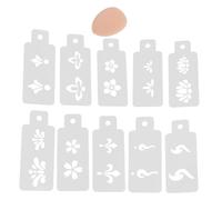 minkissy 1 Ensemble Hanfu Front Patch Mini Maquillage Bouffée Peinture Du Visage Modèle Creux Naissance Pochoir Maquillage Temporaire Pochoirs Corps Peinture Du Visage Pochoirs Enfants