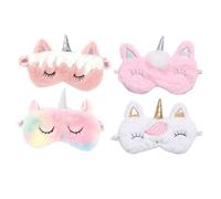 minkissy 1 Ensemble Masque Pour Les Yeux En Peluche Patchs Pour Écouteurs Ornements De Salon Sans Buée Pare-Chocs Absorbant Les Chocs Masque Facial Peint Masque Portable 4 pièces