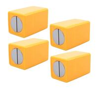 minkissy 1 Jeu Boîte De Recyclage De Lames Doublures De Cupcake En Aluminium Moule À Muffins Géant Rasoir Tranchant Doublures De Cupcake En Feuille D'or Rasoir Rasoir Abdos Yellow 4 Pièces