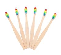 minkissy 1 Jeu Brosse À Dents En Charbon De Bambou Dentifrice De Voyage Dentifrice Pour Dents Brosse À Dents À Croquer Kit De Brosse À Dents À Manche Brosse À Dents Touffetée Brosse 6 pièces