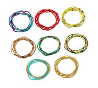 minkissy 1 Jeu Chaîne De Taille En Perles De Riz Corps Plage Été Chaînes Pour De Chaîne Bijoux Féminin Chaîne De Carrosserie Chaîne De Taille Du Ventre Féminin Coloré 8 Pièces
