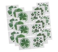 minkissy 1 Jeu drôles Stickers de de trèfle chanceux jour de la saint patrick autocollants décor autocollant facial temporaires Visage appliqué Positionner