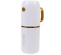 minkissy 1 Jeu Tasse De Rince-Bouche Étui à Brosse à Dents De Voyage Tasse De Brosse à Dents De Voyage d'affaires Dentifrice De Voyage Cas De Dentifrice Contenant De Dentifrice PP Blanche