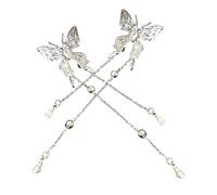 minkissy 1 Paire boucles d'oreilles à pendant Boucles d'oreilles esthétiques boucles d'oreilles décoratives pour femmes aiguille en s925 Silver