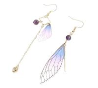 minkissy 1 Paire Boucles d'oreilles imitation aile de cigale pendentif pour les femmes boucles d'oreilles de mariée pour femmes ailes
