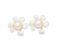 minkissy 1 Paire Boucles D'oreilles Perle Boucles D'oreilles Créoles Clou D'oreille Étalon Clous D'oreilles à La Mode Boucles D'oreilles Dormeuses Boucle D'oreille Acier Blanche Plastique