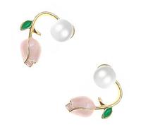 minkissy 1 Paire De Boucles D'Oreilles En Perles Boucles D'Oreilles Tulipes Boucles D'Oreilles Pour Femmes Bijoux Mignons Boucles D'Oreilles À Fleurs Boucles