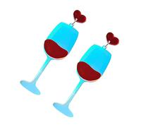 minkissy 1 Paire Des Boucles D'oreilles Boucles D'oreilles Festives Pour Femmes Charmes De Verre les En Verre les Funky Bijoux Uniques Résine