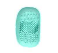 minkissy 1 Pc Nettoyant De Maquillage Liquide Plaque De Nettoyage Des Brosses Nettoyeur Femmes Rasoirs Couler Égouttoir Au-dessus De L'évier Éponges De Maquillage Trousse Micro-brosse Green