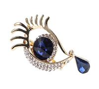minkissy 1 Pièce Accessoires De Broche Épingle Œil Vêtement Décor Émail Mariage Broche Bling Bijoux Broche Broches Pour Femmes Mode Grand Broche Initiale Blue Alliage