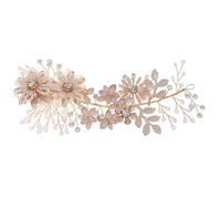 minkissy 1 Pièce Exquise Bijoux De Cheveux Pièce De Mariée Charmante Pince À Cheveux Bandeau Coiffe De Mariage