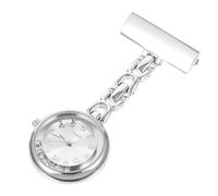 minkissy 1 Pièce Montre des Strass Poche pour Allaitement Infirmières Rétro Femme Petit Travail Mesdames Délicat Épingle à Nourrice Silver à Quartz