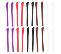 minkissy 10 Paires Protège-branches de lunettes en silicone pièces lunettes serrures de porte accessoires cravate protection lunettes grip lunettes coussin d'oreille pour lunettes en coton