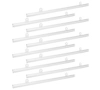 minkissy 10 Pièces Barre Suspendre en Pvc pour Affiche 30cm avec Crochets Sécurisés, Support Polyvalent pour Cartes et Posters, pour Expositions et Espaces Commerciaux