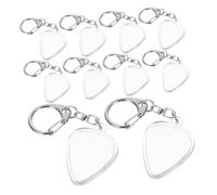minkissy 10 Pièces Boîte De Rangement pour Médiators Étui pour Médiator Guitare Électrique Pickder Keychain Sac De Porte-clés De Plectrum Guitar Pick Display Étui à Plectre Acrylique