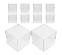 minkissy 10 Pièces Boîtes Spécimen Transparentes Acrylique avec Couvercle pour Minéraux Cristaux Plantes et Animaux Contenance Boîte de Rangement Organisatrice pour Bureau et Études