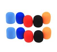 minkissy 10 pièces Bonnets Mousse Micro Protection Éclaboussures et Chute Du Bruit Du Vent Adaptés Ktv et Conférences Couleurs Aléatoires Couleur Aléatoire Couleur Aléatoire