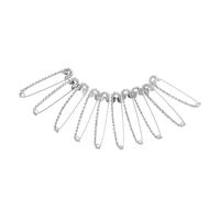 minkissy 10 Pièces Broche Bijoux Épingles De Sûreté En Strass Clip Châle Chandail Broche Châle Broches Et Épingles Pour Femmes Broche De Taille Diamant Silver