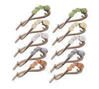 minkissy 10 Pièces Clips Banane Torsadés avec Perles Accessoires Non Glissants pour Coiffures French Twist Outils de Création de Chignon pour Femmes et Filles Confortables et Légers