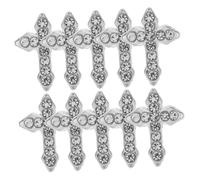 minkissy 10 Pièces clou essuyer épurateur déflecteur balles bidet Clous accessoires nail art Accessoires ongles charme d'ongle en métal fournitures de nail art alliage Silver