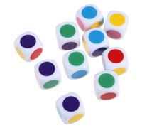minkissy 10 pièces Dés Éducatifs Colorés Imperméables pour Compter et Apprentissage des Couleurs Garçon Fille Garçons Filles