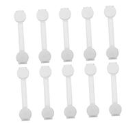 minkissy 10 pièces Lot de Verrous de Sécurité pour Garçon Fille Protectrices pour Armoires et Réfrigérateurs Installation Sans Perçage Bande Adhésive Renforcée Protection des Garçon Fille